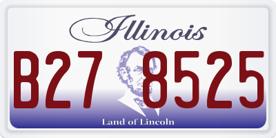 IL license plate B278525