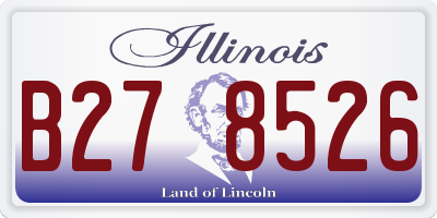 IL license plate B278526