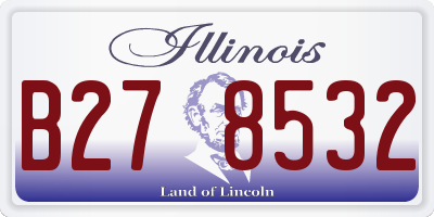IL license plate B278532