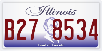 IL license plate B278534