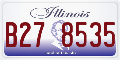 IL license plate B278535