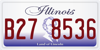 IL license plate B278536