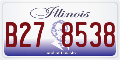 IL license plate B278538