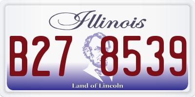 IL license plate B278539