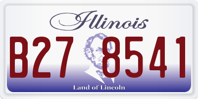 IL license plate B278541