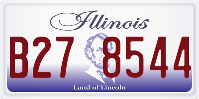 IL license plate B278544