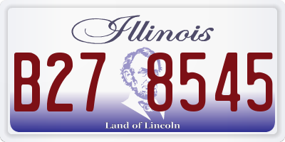 IL license plate B278545