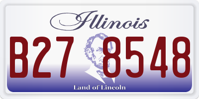 IL license plate B278548