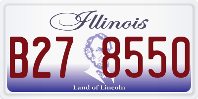 IL license plate B278550