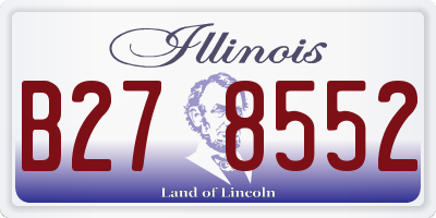 IL license plate B278552