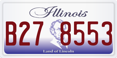 IL license plate B278553