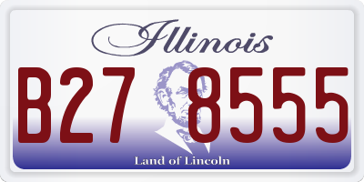 IL license plate B278555
