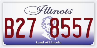 IL license plate B278557
