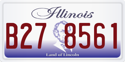 IL license plate B278561