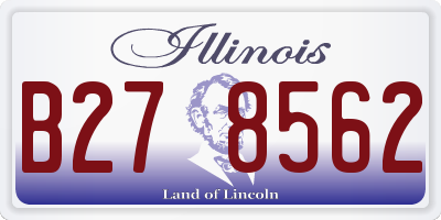 IL license plate B278562