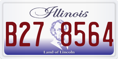 IL license plate B278564