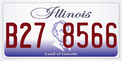 IL license plate B278566