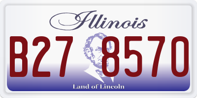 IL license plate B278570