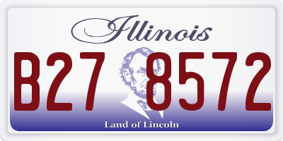 IL license plate B278572