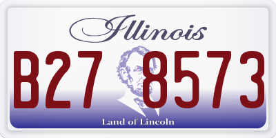 IL license plate B278573