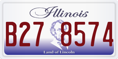 IL license plate B278574