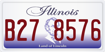 IL license plate B278576