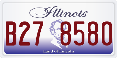 IL license plate B278580