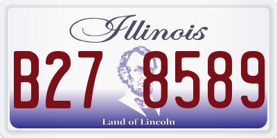 IL license plate B278589