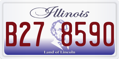 IL license plate B278590