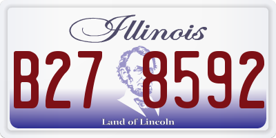 IL license plate B278592
