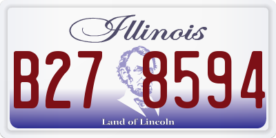 IL license plate B278594