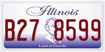 IL license plate B278599
