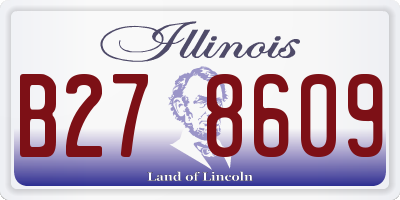 IL license plate B278609