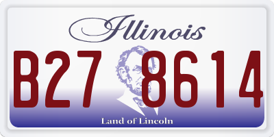 IL license plate B278614