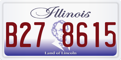 IL license plate B278615