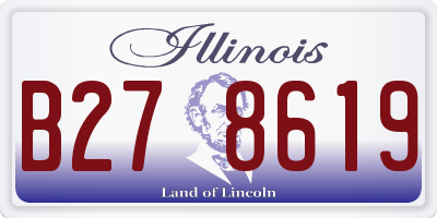 IL license plate B278619