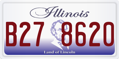 IL license plate B278620