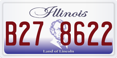 IL license plate B278622