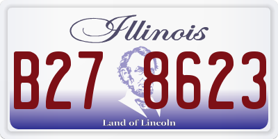 IL license plate B278623