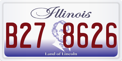 IL license plate B278626