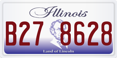 IL license plate B278628