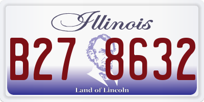 IL license plate B278632
