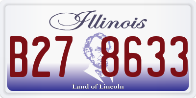 IL license plate B278633