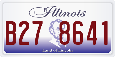 IL license plate B278641