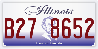 IL license plate B278652