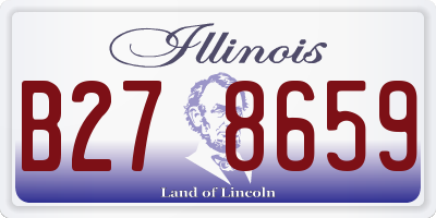 IL license plate B278659