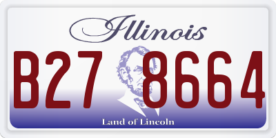 IL license plate B278664