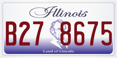 IL license plate B278675