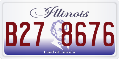 IL license plate B278676