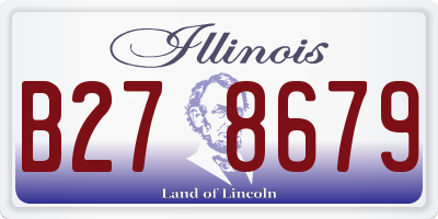 IL license plate B278679